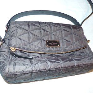 kate spade black quilted handbag